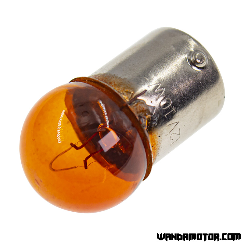 Bulb BA15S 12V 10W orange